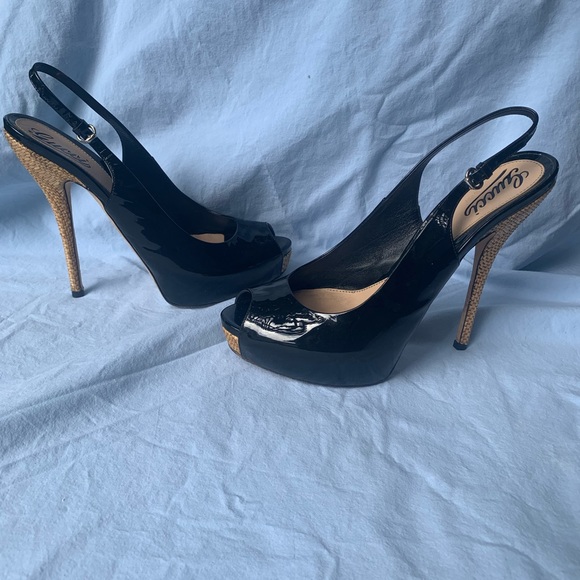Authentic Gucci heels platform sling backs EUC - Picture 4 of 13